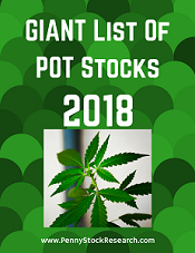 Giant List Of Pot Stocks